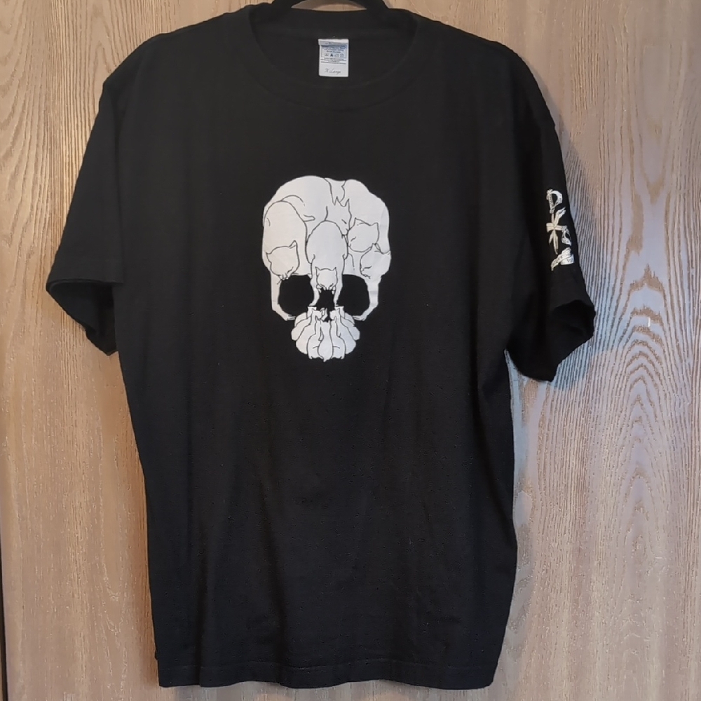 The Pillows Cat Skull Graphic T-Shirt